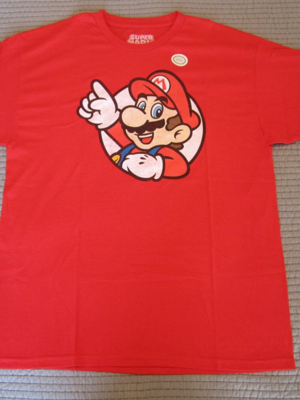 Super Mario, Red T-shirt, Size XL